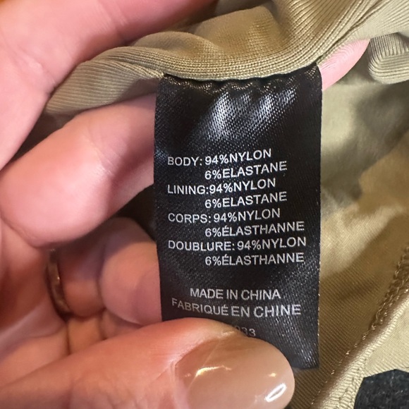 NWOT House Of Harlow‎ 1960 Olive Green Sleeveless Bodysuit XL - Picture 6 of 7